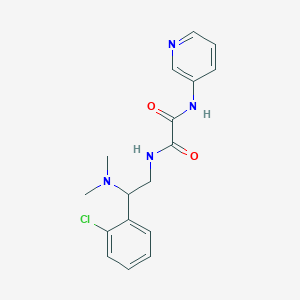 molecular formula C17H19ClN4O2 B2484321 N-[2-(2-chlorophenyl)-2-(dimethylamino)ethyl]-N'-(pyridin-3-yl)ethanediamide CAS No. 1251560-02-7