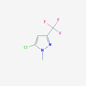 molecular formula C5H4ClF3N2 B2484328 5-chloro-1-methyl-3-(trifluoromethyl)-1H-pyrazole CAS No. 372075-75-7