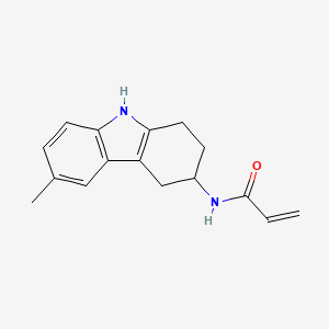 molecular formula C16H18N2O B2484357 N-(6-Methyl-2,3,4,9-tetrahydro-1H-carbazol-3-yl)prop-2-enamide CAS No. 2411296-10-9