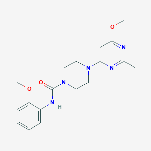 molecular formula C19H25N5O3 B2484374 N-(2-ethoxyphenyl)-4-(6-methoxy-2-methylpyrimidin-4-yl)piperazine-1-carboxamide CAS No. 946324-67-0