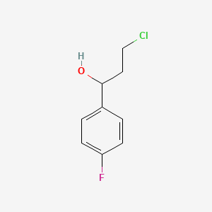 molecular formula C9H10ClFO B2484406 3-Chloro-1-(4-fluorophenyl)propan-1-ol CAS No. 31736-75-1