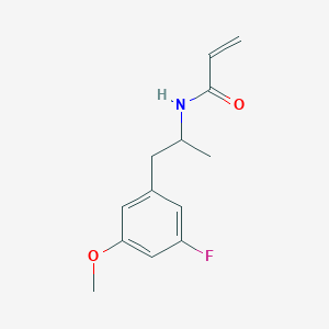 molecular formula C13H16FNO2 B2484415 N-[1-(3-Fluoro-5-methoxyphenyl)propan-2-yl]prop-2-enamide CAS No. 2411242-22-1