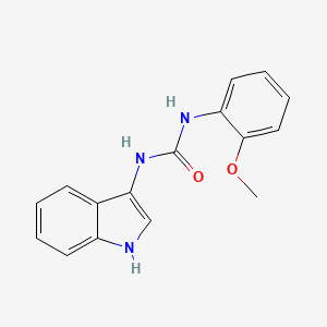 molecular formula C16H15N3O2 B2484426 1-(1H-indol-3-yl)-3-(2-methoxyphenyl)urea CAS No. 899753-38-9