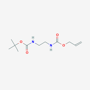 molecular formula C11H20N2O4 B2484438 N-ALloc-N'-Boc-ethylenediamine CAS No. 438012-35-2