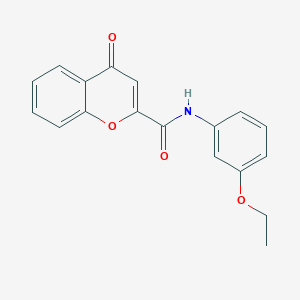 molecular formula C18H15NO4 B2484453 N-(3-ethoxyphenyl)-4-oxo-4H-chromene-2-carboxamide CAS No. 361166-45-2