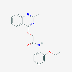molecular formula C20H21N3O3 B2484456 N-(2-ethoxyphenyl)-2-[(2-ethylquinazolin-4-yl)oxy]acetamide CAS No. 1110962-14-5