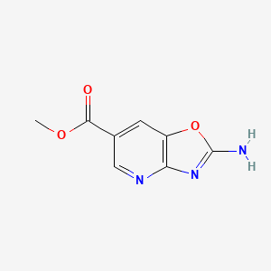 molecular formula C8H7N3O3 B2484470 Methyl 2-amino-[1,3]oxazolo[4,5-b]pyridine-6-carboxylate CAS No. 2092030-24-3