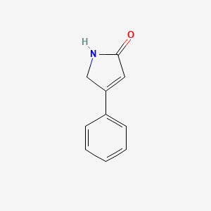 molecular formula C10H9NO B2484489 4-phenyl-2,5-dihydro-1H-pyrrol-2-one CAS No. 92119-61-4