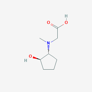 molecular formula C8H15NO3 B2484505 Rac-2-{[(1R,2R)-2-hydroxycyclopentyl](methyl)amino}acetic acid CAS No. 2126143-83-5