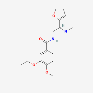 molecular formula C19H26N2O4 B2484538 N-[2-(dimethylamino)-2-(furan-2-yl)ethyl]-3,4-diethoxybenzamide CAS No. 899744-62-8