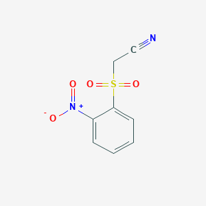 molecular formula C8H6N2O4S B2484554 [(2-Nitrophenyl)sulfonyl]acetonitrile CAS No. 100559-85-1