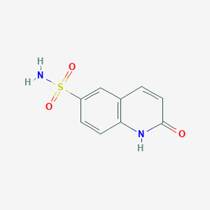 molecular formula C9H8N2O3S B2484594 2-oxo-1,2-dihydroquinoline-6-sulfonamide CAS No. 855766-77-7