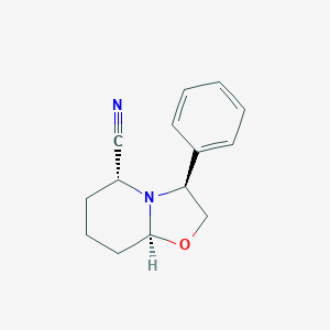 (3S,5R,8aS)-(+)-Hexahydro-3-phenyl-5H-oxazolo[3,2-a]pyridine-5-carbonitrile