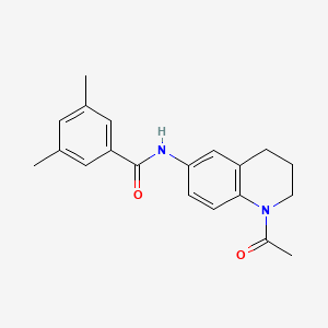 molecular formula C20H22N2O2 B2484653 N-(1-acetyl-1,2,3,4-tetrahydroquinolin-6-yl)-3,5-dimethylbenzamide CAS No. 941996-79-8