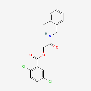 molecular formula C17H15Cl2NO3 B2484701 {[(2-METHYLPHENYL)METHYL]CARBAMOYL}METHYL 2,5-DICHLOROBENZOATE CAS No. 1794785-44-6