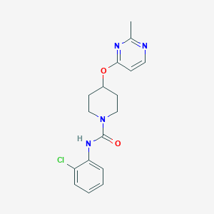 molecular formula C17H19ClN4O2 B2484710 N-(2-chlorophenyl)-4-((2-methylpyrimidin-4-yl)oxy)piperidine-1-carboxamide CAS No. 2097896-46-1