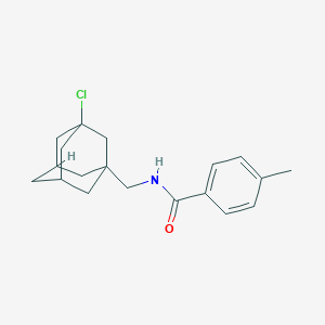 molecular formula C19H24ClNO B2484718 N-[(3-CHLOROADAMANTAN-1-YL)METHYL]-4-METHYLBENZAMIDE CAS No. 638135-62-3