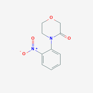 molecular formula C10H10N2O4 B2484730 4-(2-Nitrophenyl)morpholin-3-one CAS No. 845729-41-1
