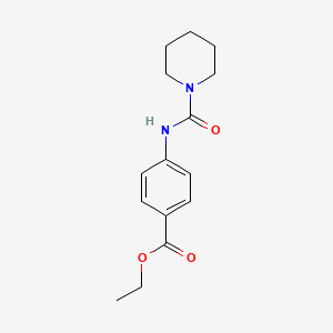 molecular formula C15H20N2O3 B2484734 Ethyl 4-(piperidine-1-carbonylamino)benzoate CAS No. 109840-42-8