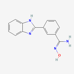 molecular formula C14H12N4O B2484740 3-(2-Benzimidazolyl)benzamidoxime CAS No. 1217885-87-4