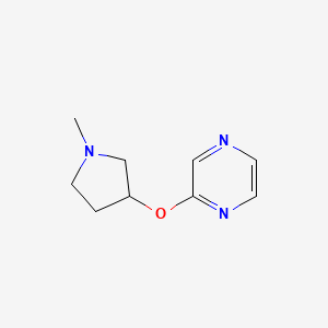 2-[(1-Methylpyrrolidin-3-yl)oxy]pyrazine