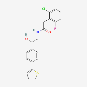 2-(2-chloro-6-fluorophenyl)-N-{2-hydroxy-2-[4-(thiophen-2-yl)phenyl]ethyl}acetamide