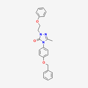 4-[4-(benzyloxy)phenyl]-5-methyl-2-(2-phenoxyethyl)-2,4-dihydro-3H-1,2,4-triazol-3-one