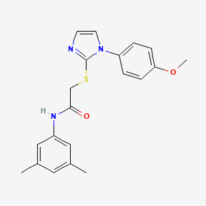 N-(3,5-dimethylphenyl)-2-[1-(4-methoxyphenyl)imidazol-2-yl]sulfanylacetamide