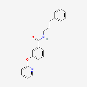 molecular formula C21H20N2O2 B2484773 N-(3-phenylpropyl)-3-(pyridin-2-yloxy)benzamide CAS No. 1797182-82-1