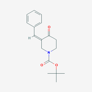 molecular formula C17H21NO3 B2484784 Tert-butyl (3Z)-3-benzylidene-4-oxopiperidine-1-carboxylate CAS No. 2193076-45-6