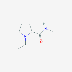 molecular formula C8H16N2O B024848 1-Ethyl-N-methylpyrrolidine-2-carboxamide CAS No. 107599-38-2