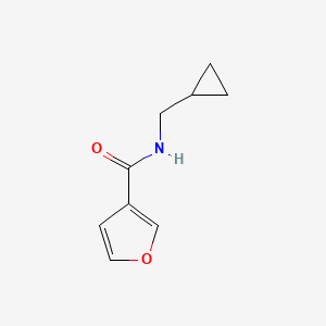 molecular formula C9H11NO2 B2484813 N-(cyclopropylmethyl)furan-3-carboxamide CAS No. 1090876-72-4