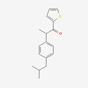 molecular formula C17H20OS B2484820 2-(4-Isobutylphenyl)-1-(2-thienyl)propan-1-one CAS No. 261178-32-9
