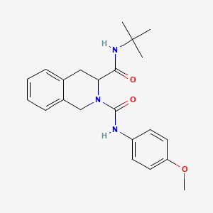 N~3~-(tert-butyl)-N~2~-(4-methoxyphenyl)-3,4-dihydro-2,3(1H)-isoquinolinedicarboxamide
