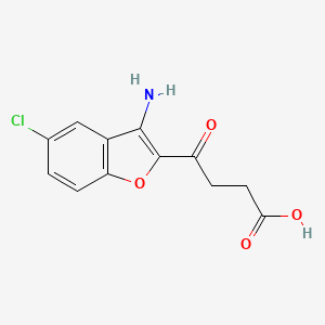 4-(3-Amino-5-chloro-benzofuran-2-yl)-4-oxo-butyric acid