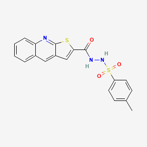 4-methyl-N'-(thieno[2,3-b]quinolin-2-ylcarbonyl)benzenesulfonohydrazide