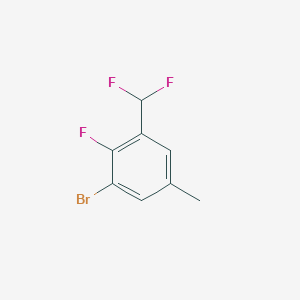 1-Bromo-3-(difluoromethyl)-2-fluoro-5-methylbenzene