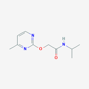 molecular formula C10H15N3O2 B2484837 N-isopropyl-2-((4-methylpyrimidin-2-yl)oxy)acetamide CAS No. 1286705-20-1