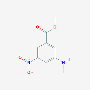 molecular formula C9H10N2O4 B2484838 Methyl 3-(methylamino)-5-nitrobenzoate CAS No. 70872-15-0