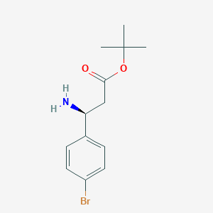 molecular formula C13H18BrNO2 B2484843 tert-butyl(3S)-3-amino-3-(4-bromophenyl)propanoate CAS No. 2248176-23-8