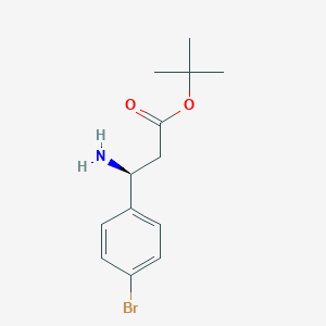 Tert-butyl (3S)-3-amino-3-(4-bromophenyl)propanoate