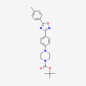 Tert-butyl 4-{4-[5-(4-methylphenyl)-1,2,4-oxadiazol-3-yl]phenyl}piperazine-1-carboxylate