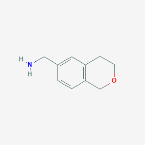 3,4-Dihydro-1H-2-benzopyran-6-ylmethanamine
