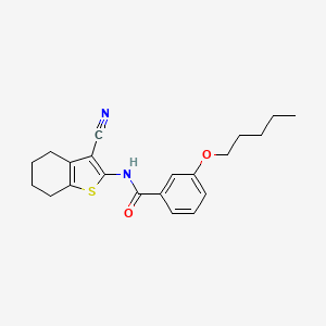 N-(3-cyano-4,5,6,7-tetrahydrobenzo[b]thiophen-2-yl)-3-(pentyloxy)benzamide