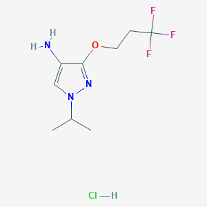 1-Isopropyl-3-(3,3,3-trifluoropropoxy)-1H-pyrazol-4-amine hydrochloride