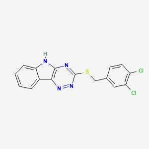 3-[(3,4-dichlorophenyl)methylsulfanyl]-5H-[1,2,4]triazino[5,6-b]indole