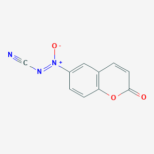 Cyanoimino-oxido-(2-oxochromen-6-yl)azanium