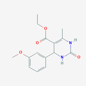molecular formula C15H18N2O4 B2484868 Ethyl 4-(3-methoxyphenyl)-6-methyl-2-oxo-1,2,3,4-tetrahydropyrimidine-5-carboxylate CAS No. 201416-29-7
