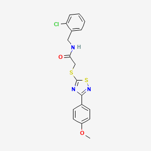B2484887 N-(2-chlorobenzyl)-2-((3-(4-methoxyphenyl)-1,2,4-thiadiazol-5-yl)thio)acetamide CAS No. 864922-69-0