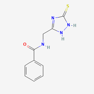 molecular formula C10H10N4OS B2484892 N-[(5-sulfanyl-1H-1,2,4-triazol-3-yl)methyl]benzenecarboxamide CAS No. 320420-23-3